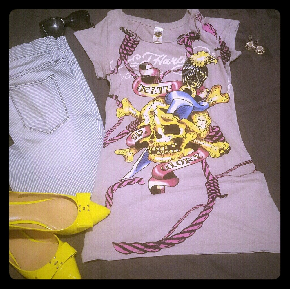 Ed Hardy Women's graphic t-shirt